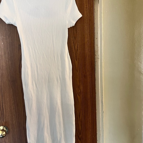 NWT Top shop long maxi dress White Bodycon Sz 10 - Picture 2 of 3